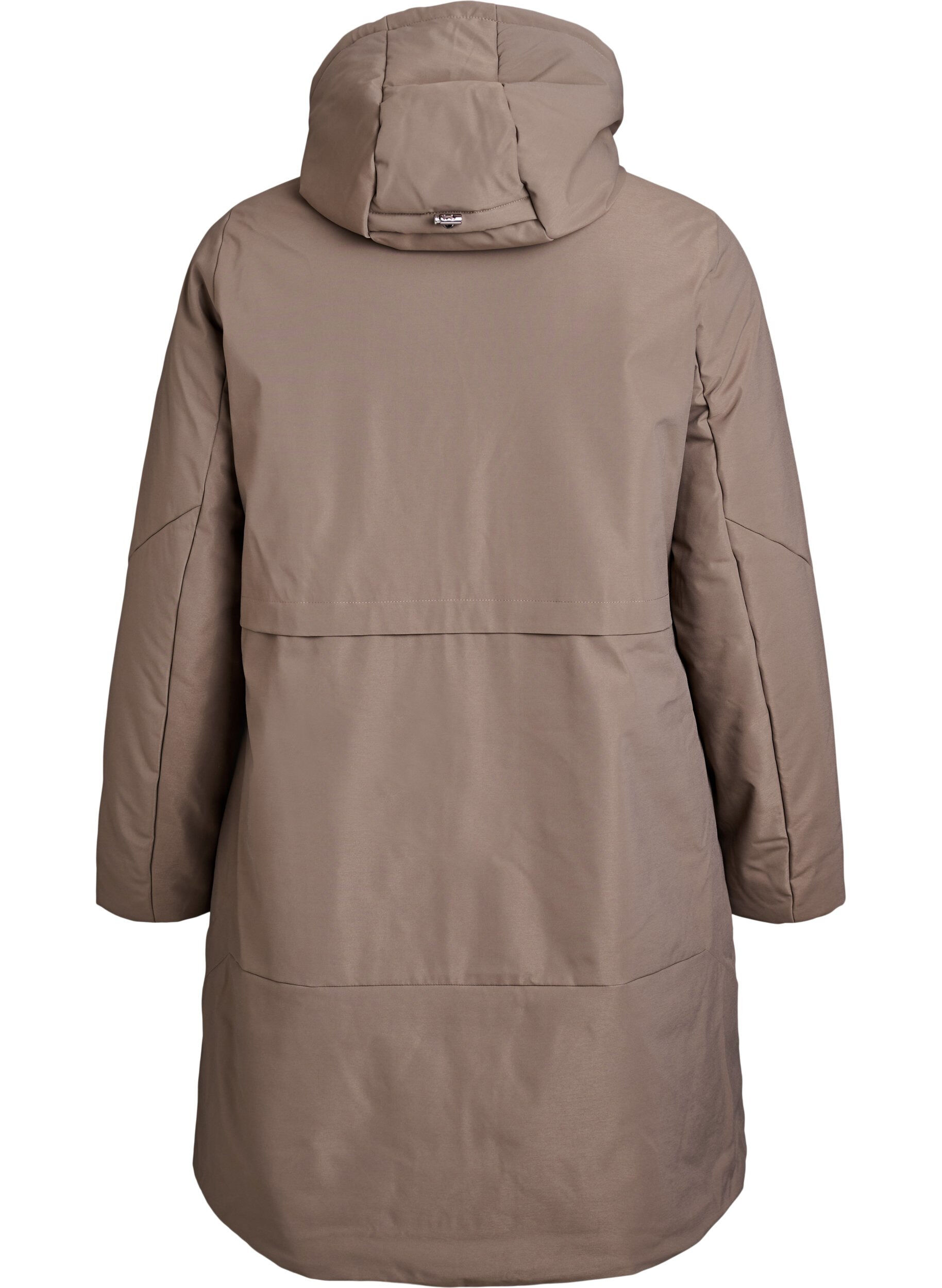 ZizziVinterjakke med justerbar midje, Brun, Packshot image number 1