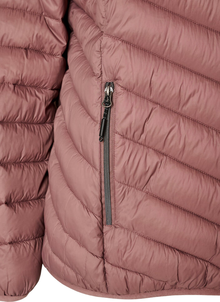 Lett jakke med hette, Rosa, Packshot image number 3