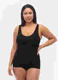 Shapewear topp med brede stropper, Black, Model