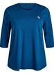 Treningsbluse med 3/4-ermer, Blå, Packshot image number 0