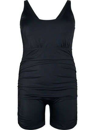 Zizzi Badedragt med ben, Svart, Packshot image number 0