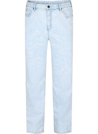 Cropped MIlle mom jeans med mønster