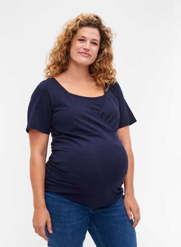 T-skjorte til gravide i bomull, Night Sky, Model image number 0