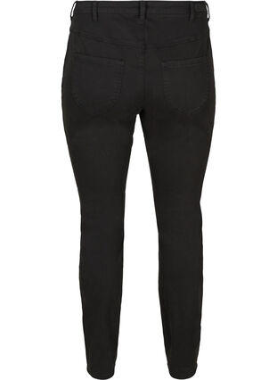 Ekstra slim Nille jeans med høyt liv, Black, Packshot image number 1