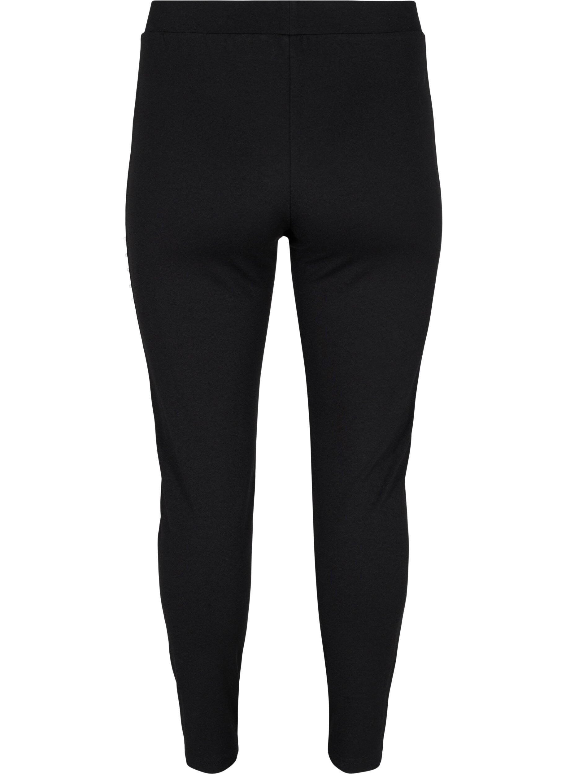 ZizziLeggings med perler, Black, Packshot image number 1