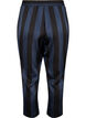 Cropped bukser med striper, Blå, Packshot image number 1