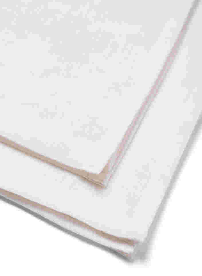 Bomullsserviett, 2 stk. , White Alyssum, Packshot image number 2