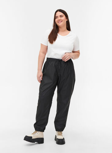 Regnbukser med tapede sømmer, Black, Model image number 0