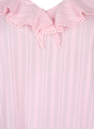 Bluse med 3/4-ermer og blonder, Almond Blossom, Packshot image number 2