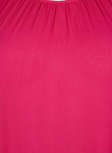 Kjole i viskose med korte ermer, Bright Rose, Packshot image number 2