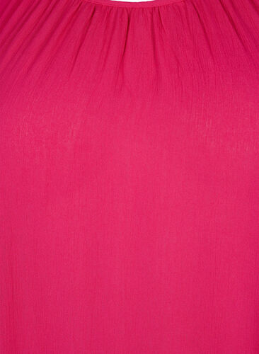 Kjole i viskose med korte ermer, Bright Rose, Packshot image number 2