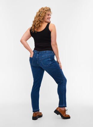 Emily jeans til gravide, Blue denim, Model image number 0