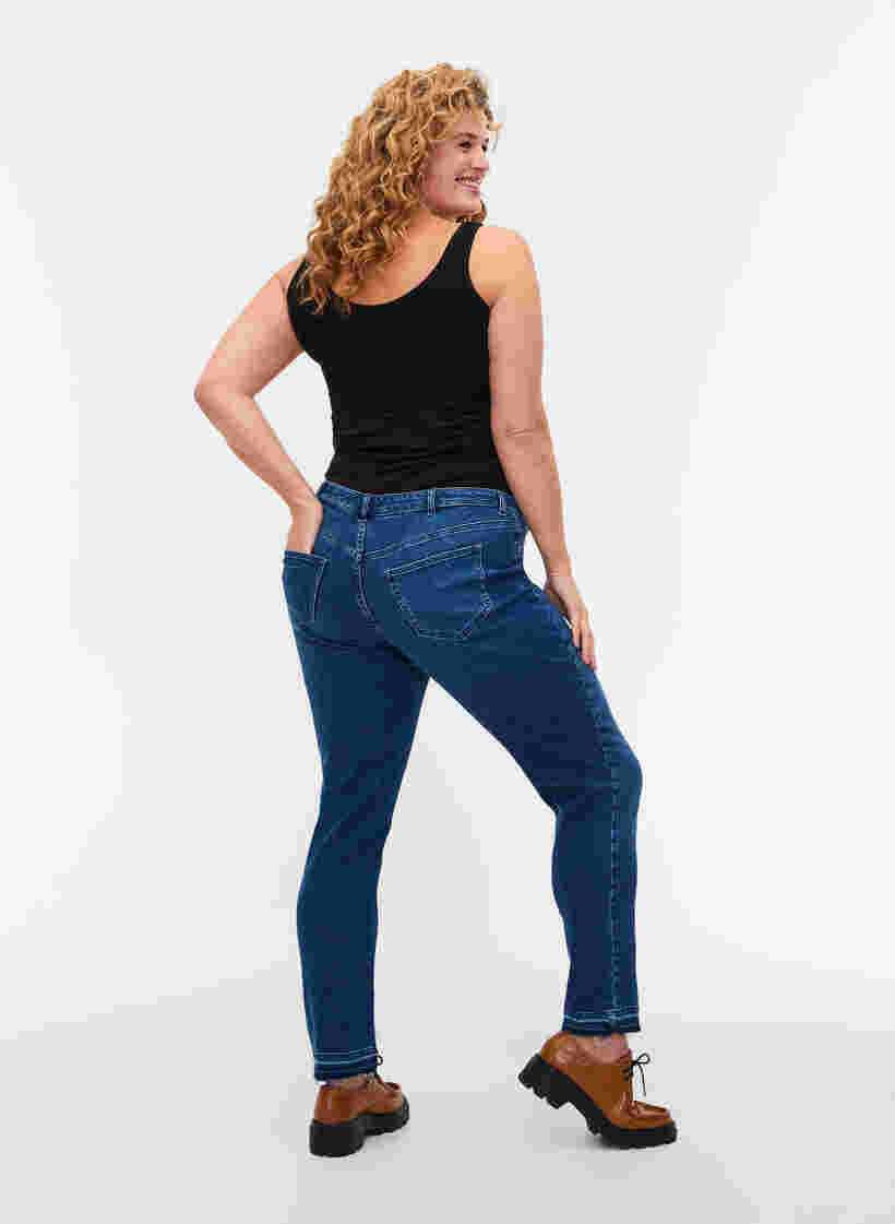 Emily jeans til gravide, Blue denim, Model