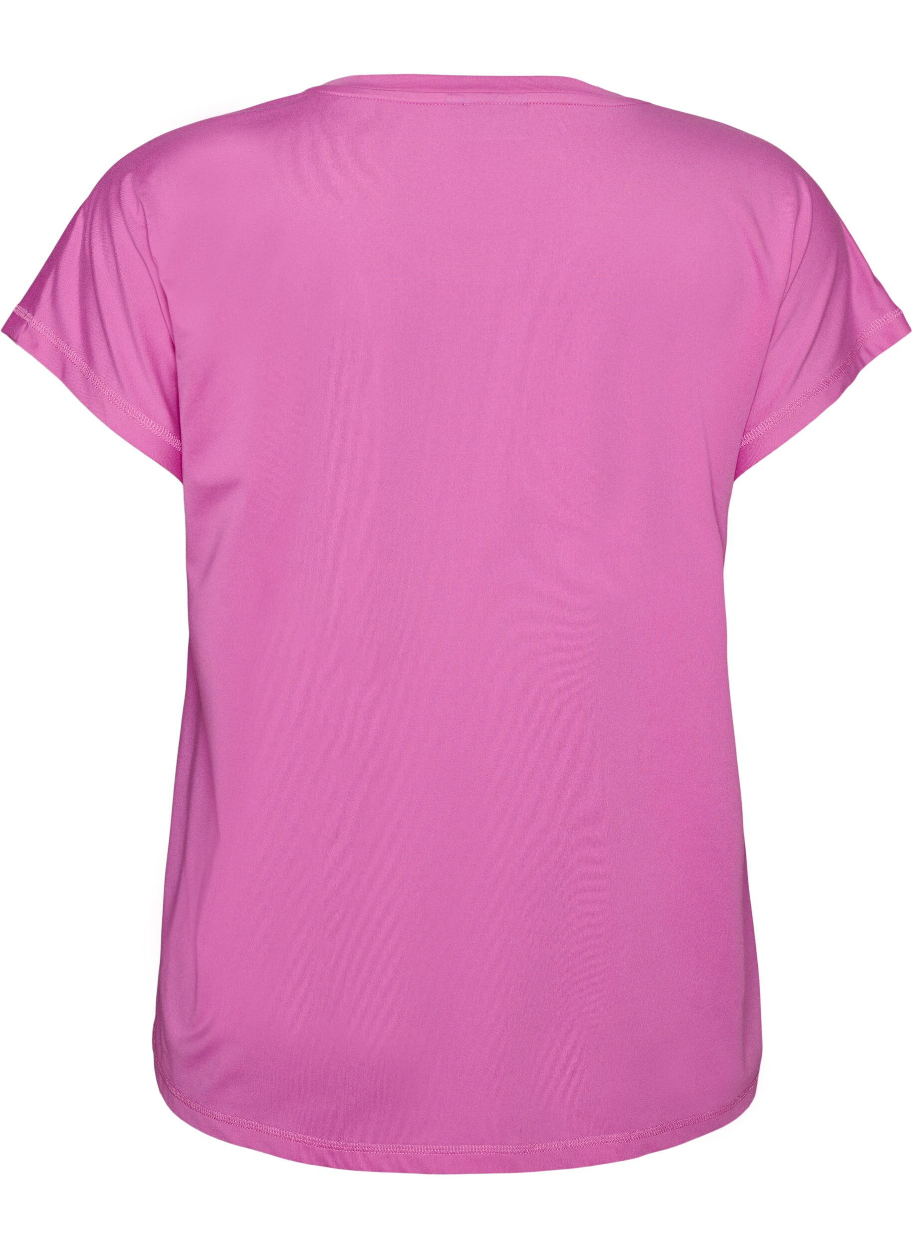 ZizziEnsfarget trenings-T-skjorte, Lilla, Packshot image number 1