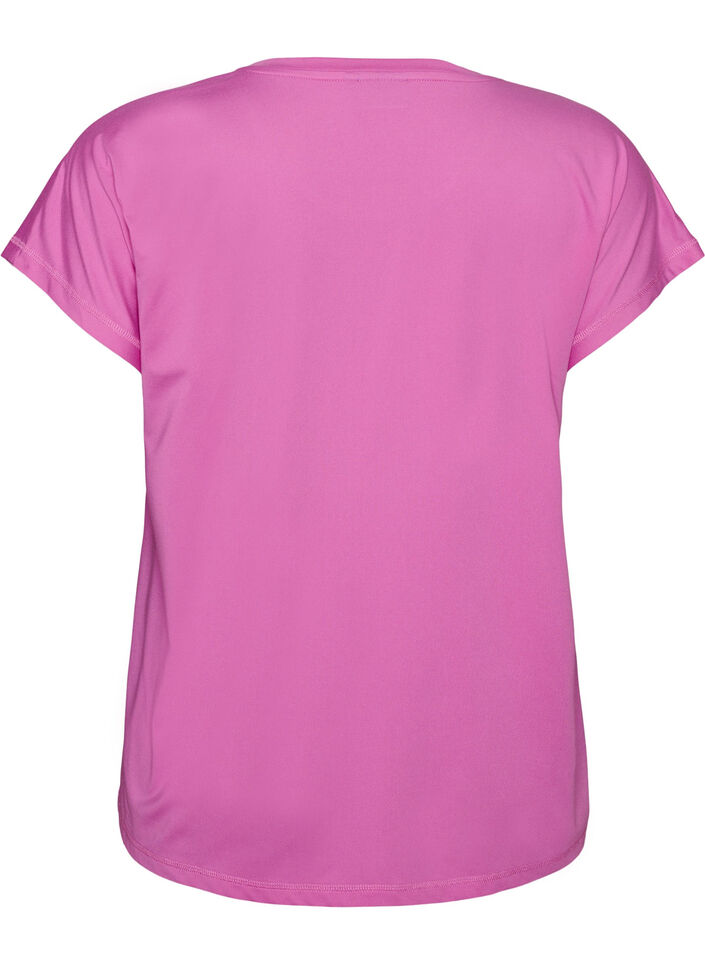 Ensfarget trenings-T-skjorte, Lilla, Packshot image number 1