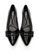 Wide fit - Ballerina med stropp og studs, Svart, Packshot image number 2