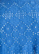 Langermet bluse med hullbroderi, Blå, Packshot image number 2