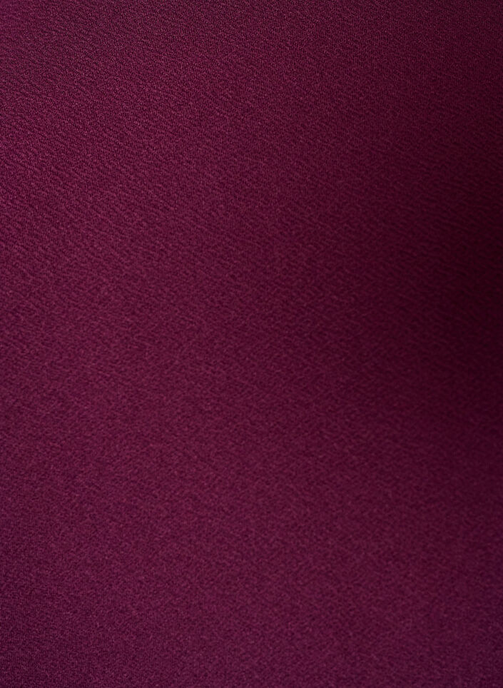 Tunika med asymmetrisk blondedetalj, Lilla, Packshot image number 2