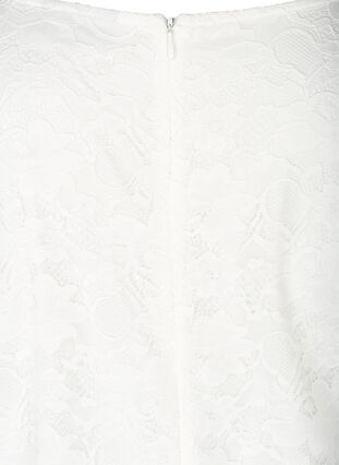 Blondekjole med 3/4-ermer, White, Packshot image number 3