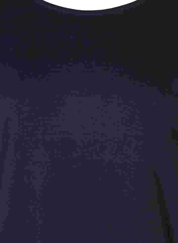 Bomullskjole med 3/4-ermer og lommer, Night Sky, Packshot image number 2