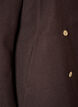 A-line k&aring;pe med gullknapper, Brun, Packshot image number 3
