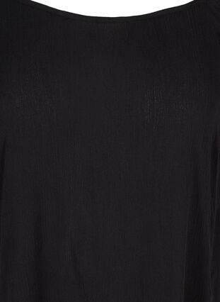 Off-shoulder tunika i viskose, Black, Packshot image number 2