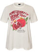 Bomulls T-skjorte med trykk, Hvit, Packshot image number 0