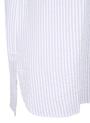 Stripete skjorte med brystlommer, White/LavenderStripe, Packshot image number 2