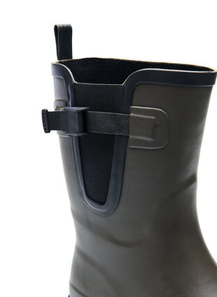 Zizzi Lange gummistøvler med bred passform, Tarmac, Packshot image number 3