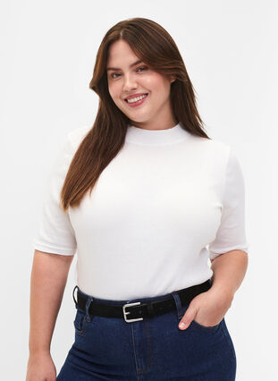 Zizzi Belte i skinnblanding, Svart, Model image number 0