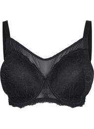 Blonde-BH med mesh, Black