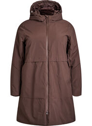 Vinterjakke med justerbar midje, Seal Brown