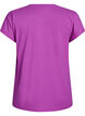 Ensfarget trenings-T-skjorte, Lilla, Packshot image number 1