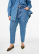 Mille mom-fit jeans med broderi, Bl&aring;, Model image number 2