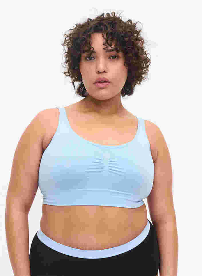 Sømløs BH med strech, Blue Bell, Model