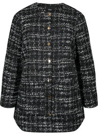 Boucléjakke med knapper