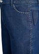 Jeans med vide ben og nagler med høy midje, Blå, Packshot image number 2