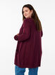 Lang, strikket cardigan i en viskoseblanding, R&oslash;d, Model image number 2