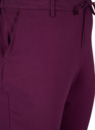 Zizzi Croppede Maddison-bukser, Lilla, Packshot image number 2