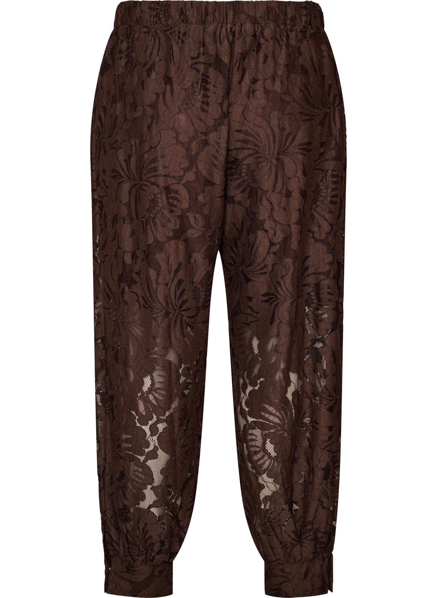 ZizziBallongbukser i blonder med innerbukser, Brun, Packshot image number 1