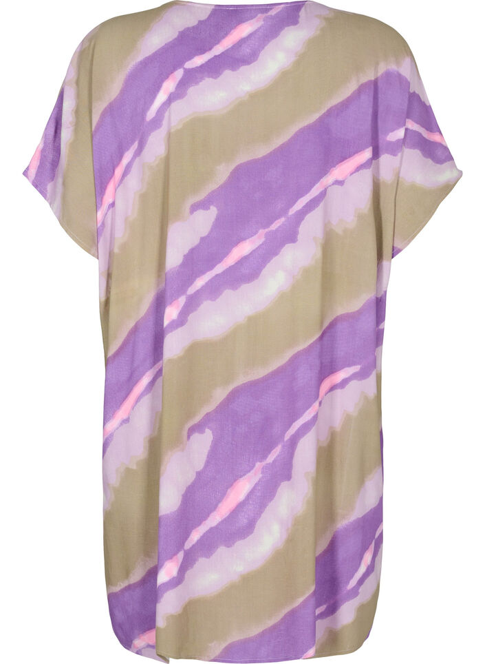 Strandkjole av viskose med mønster, Fantom Print, Packshot image number 1