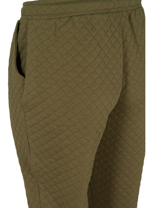 Mønstrete bukse med knyting og lommer, Ivy Green, Packshot image number 3