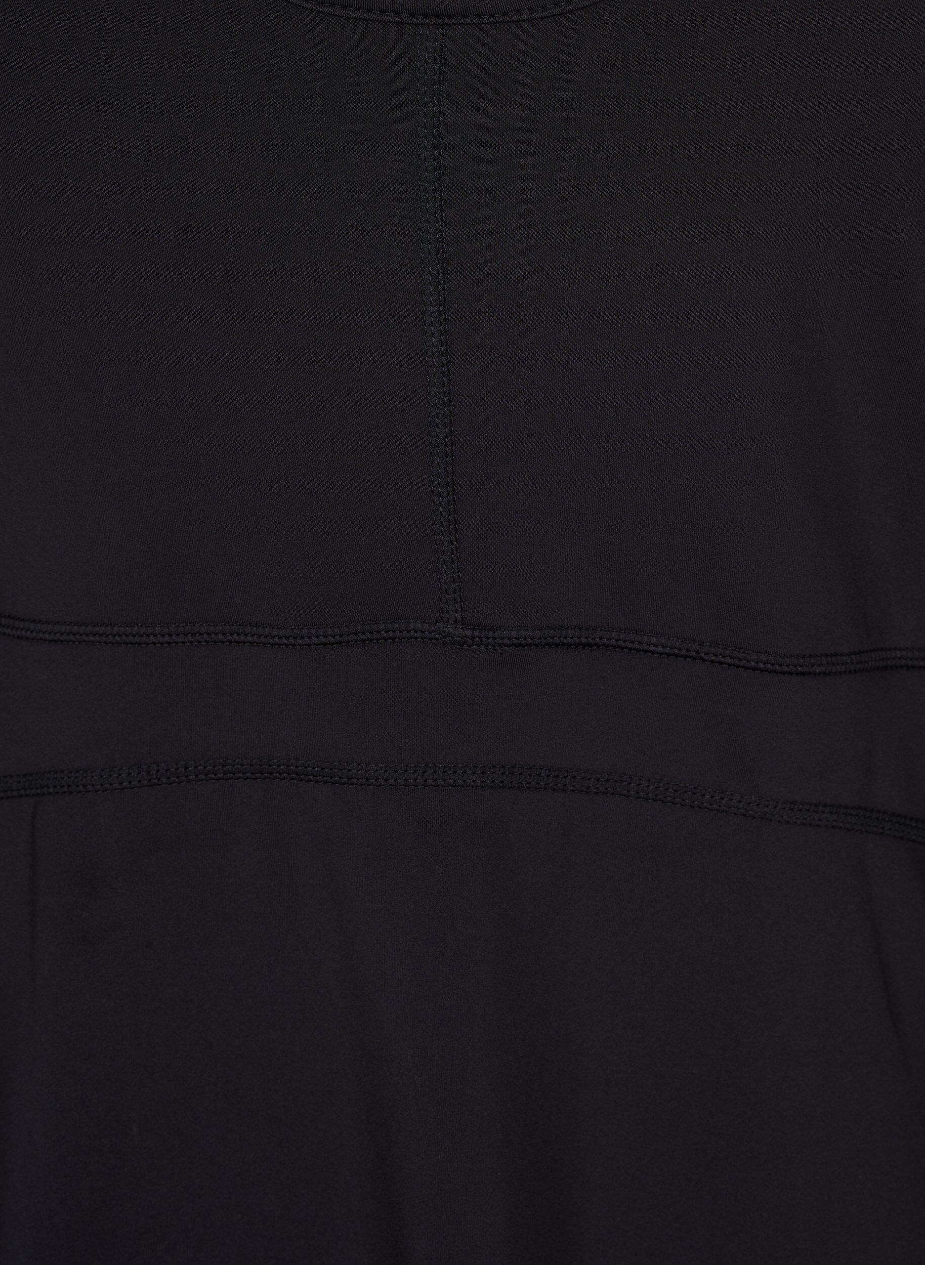 Zizzi Padelkjole med innershorts, Black, Packshot image number 3