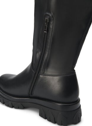 Zizzi Wide fit - Støvel med lang skaft, Black, Packshot image number 4