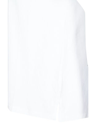 T-skjorte i bomull med nagler, Bright White, Packshot image number 3