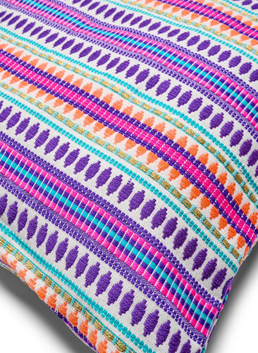 Putetrekk med fargerikt mønster , Purple Comb, Packshot image number 1