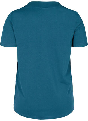 T-skjorte med en bred ribbekant ved halsen, Reflecting Pond, Packshot image number 1