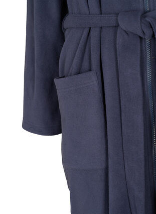 Badetøy med glidelås og hette., Peacoat, Packshot image number 3