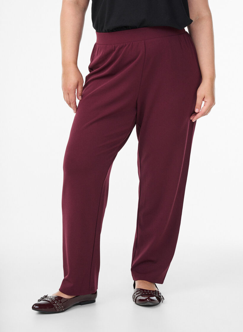 Flash – Bukser med rett passform, Rød, Model image number 2