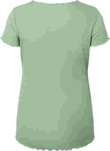 T-skjorte i ribbet materiale til gravide, Green Bay, Packshot image number 1